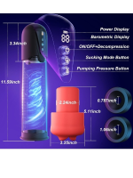 Afrodit Shop Cafatop 3’ü 1 Arada Erkek Vakum Pompası ve Mastürbatörü – Elektrikli Otomatik Emiş, Penis Büyütücü ve 2 Yedek Kılıf + 3 Penis Halkası, Pembe İç Kılıf, USB Şarjlı - Görsel 2