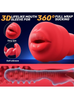 Afrodit Shop Cafatop 3’ü 1 Arada Erkek Vakum Pompası ve Mastürbatörü – Elektrikli Otomatik Emiş, Penis Büyütücü ve 2 Yedek Kılıf + 3 Penis Halkası, Pembe İç Kılıf, USB Şarjlı - Görsel 3