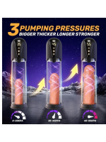 Afrodit Shop Cafatop 3’ü 1 Arada Erkek Vakum Pompası ve Mastürbatörü – Elektrikli Otomatik Emiş, Penis Büyütücü ve 2 Yedek Kılıf + 3 Penis Halkası, Pembe İç Kılıf, USB Şarjlı - Görsel 5