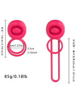 Afrodit Shop Çift Halkalı Şarjlı Titreşimli Penis Halkası – Esnek Silikon, Geciktirici ve Klitoris Uyarıcılı - Görsel 2