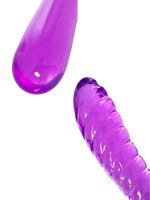 Afrodit Shop Çift Taraflı Jel Dildo Frica, TPE, mor, 23 cm - Görsel 3
