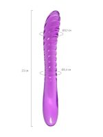 Afrodit Shop Çift Taraflı Jel Dildo Frica, TPE, mor, 23 cm - Görsel 5