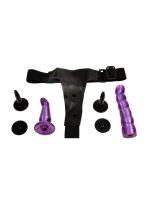 Afrodit Shop Çift Taraflı Mor Renk Belden Bağlamalı Dildo - Görsel 5