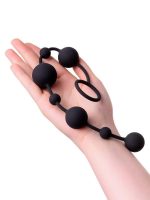 Afrodit Shop Coron Anal Boncuk Silikon Siyah 35,9cm - Görsel 2