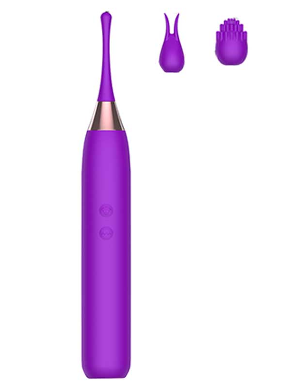 censan-degistirilebilir-uc-baslikli-ince-vibrator-mor-170085-1 Afrodit Shop Değiştirilebilir Üç Başlıklı İnce Vibratör Mor - Görsel 1