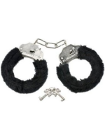 Afrodit Shop Fetiş Fantezi Siyah Peluşlu Metal Kelepçe - Görsel 2