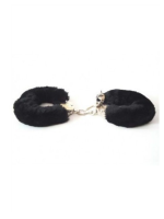 Afrodit Shop Fetiş Fantezi Siyah Peluşlu Metal Kelepçe - Görsel 3