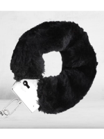 Afrodit Shop Fetiş Fantezi Siyah Peluşlu Metal Kelepçe - Görsel 4