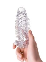 Afrodit Shop Fril Titreşimli Şeffaf Penis Kılıfı - Görsel 2