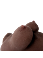 Afrodit Shop Full Realistik Anal Vajinal Yarım Vücut Zenci Mastürbatör - Görsel 5