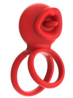 Afrodit Shop G-Noktası Uyarımlı Dönen (swing) Haraketli Dilli Titreşimli Penis Halkası – Çift Yönlü Zevk