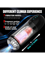 Afrodit Shop İnleme Sesli ve Titreşimli Otomatik Modern Suni Vajina Mastürbatör – 7 Modlu Dönebilen, USB Şarjlı - Görsel 2
