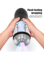 Afrodit Shop İnleme Sesli ve Titreşimli Otomatik Modern Suni Vajina Mastürbatör – 7 Modlu Dönebilen, USB Şarjlı - Görsel 3