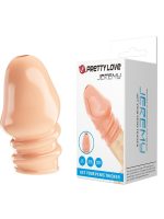 Afrodit Shop Jeremy Geciktirici ve Sertleştirici TPR Penis Kılıfı Ten Rengi - Görsel 4