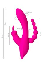Afrodit Shop Jos Spanky Üçlü 21cm Pembe Vibratör - Görsel 2
