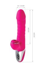 Afrodit Shop Jos TO-FROLLY Yukarı Aşşağı Hareketli ve Vakumlu Vibratör 21,5 cm - Görsel 2