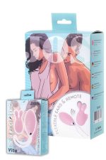 Afrodit Shop Jos Vita Titreşimli Vajınal Set Pembe 8,5 ve 8 cm Vibratör - Görsel 5