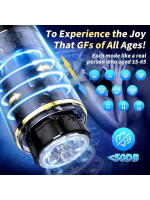 Afrodit Shop Kablosuz Elleri Serbest Bırakan Erkek Mastürbatörü – 10 Otomatik İleri Geri ve Dönen Mod, Ayarlanabilir Vantuz Taban, 3D Dokulu İç Kılıf - Görsel 5