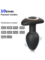 Afrodit Shop Kablosuz Uzaktan Kumandalı Titreşimli Anal Plug - Görsel 4