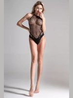 Afrodit Shop Kadın Siyah Fileli Seksi Babydoll