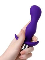 Afrodit Shop Kamet Anal Vibro Plug Beden L  mor 14 cm - Görsel 5