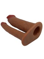 Afrodit Shop Keaven 4cm Dolgulu Realistik İçi Boş Çatal Protez Strapon Belden Bağlamalı - Görsel 5