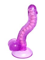 Afrodit Shop Kıkırdaklı Jel Dildo Celiam, TPE, mor, 20,5 cm - Görsel 4