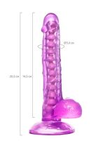 Afrodit Shop Kıkırdaklı Jel Dildo Celiam, TPE, mor, 20,5 cm - Görsel 5