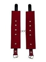 Afrodit Shop Kırmızı Deri El Kelepçesi - Görsel 3