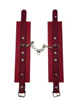 Afrodit Shop Kırmızı Deri El Kelepçesi - Görsel 4