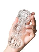 Afrodit Shop Lingam Masturbator Rashmi, TPE, Şeffaf, 15,5 cm - Görsel 4
