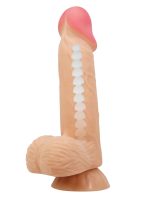 Afrodit Shop Lisle 8.1 İnç Kıkırdak Yapılı Gerçek Deri Yapılı Dildo - Görsel 3
