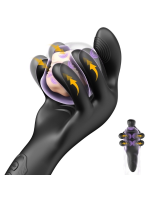 Afrodit Shop LongZ-Black – Erkekler için 10 Modlu Titreşimli ve 10 Modlu Sıkma Fonksiyonlu Mastürbatör