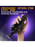 Afrodit Shop LongZ-Black – Erkekler için 10 Modlu Titreşimli ve 10 Modlu Sıkma Fonksiyonlu Mastürbatör - Görsel 2