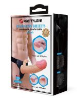 Afrodit Shop Mavis 5cm Dolgulu Realistik İçi Boş Protez Strapon Belden Bağlamalı