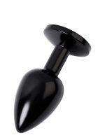 Afrodit Shop Metal Anal Plug, Metal, siyah, kırmızı kristalli, 7,2 cm, Ø2,8 cm, 50 g - Görsel 2