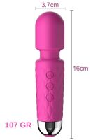 Afrodit Shop Mini Wand Massager Şarjlı Vibratör - Pembe - Görsel 2