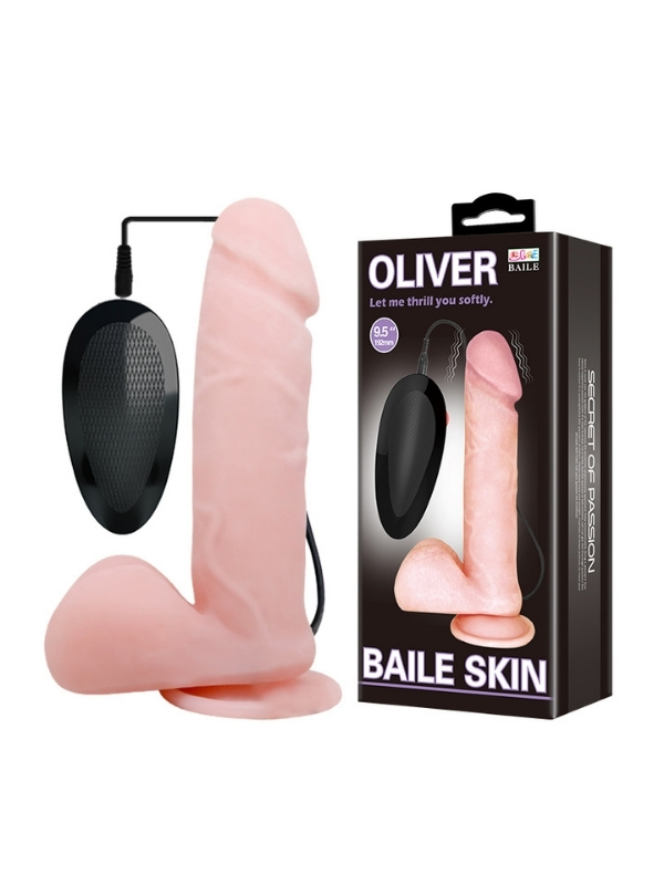 censan-oliver-95-inc-vibrator-bw-008017arsy-1120596-1 Afrodit Shop Oliver 9.5 İnç Vibratör BW-008017ARSY - Görsel 1