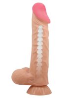 Afrodit Shop Ortan 9.4 İnç Kıkırdak Yapılı Gerçek Deri Yapılı Dildo - Görsel 3