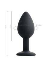 Afrodit Shop POPO Norma Anal Plug silikon siyah 7,2 cm 25 gr - Görsel 4