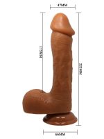 Afrodit Shop Realistik Vantuzlu Melez Dildo Penis - Görsel 5
