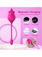 Afrodit Shop Rose 2'si 1 Arada Dilli Gül Vibratör - Görsel 3