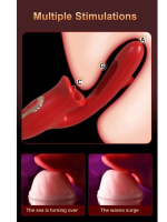 Afrodit Shop Şarjlı 2 in 1 Klitoris ve G Noktası Vibratörü – Dil ve Dudak Hareketli, Güçlü Titreşimli - Görsel 4