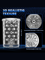 Afrodit Shop Şarjlı İleri Geri ve Dönmeli 15 Modlu Titreşimli Emişli Otomatik Vajina - Görsel 2