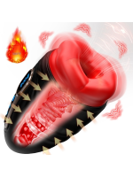 Afrodit Shop Şarjlı Isıtmalı ve Titreşimli Silikon Dudak Girişli Otomatik Oral Mastürbatör - Görsel 3