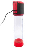 Afrodit Shop Şarjlı LCD Göstergeli Otomatik Penis Pompası - Kırmızı - Görsel 3