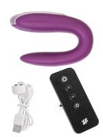 Afrodit Shop Satisfyer Double Fun Telefon Kontrollü ve Uzaktan Kumandalı Violet Vibratör - Görsel 5