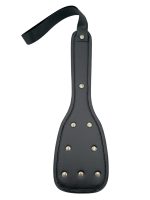 Afrodit Shop Siyah Deri Şaplak