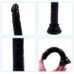 Afrodit Shop Siyah Renk Gerçekçi 15CM Anal Dildo - Görsel 4