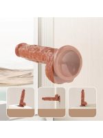 Afrodit Shop Su Fışkırtma Fonksiyonlu Gerçekçi Vantuzlu Melez Dildo - Görsel 5